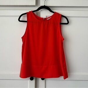 Halogen Sleeveless Burnt Coral Women's Top